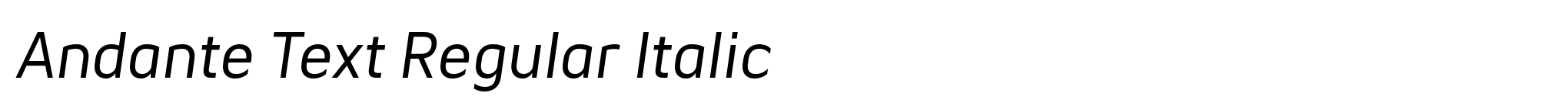 Andante Text Regular Italic image